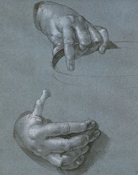 Study of hands de Alberto Durero