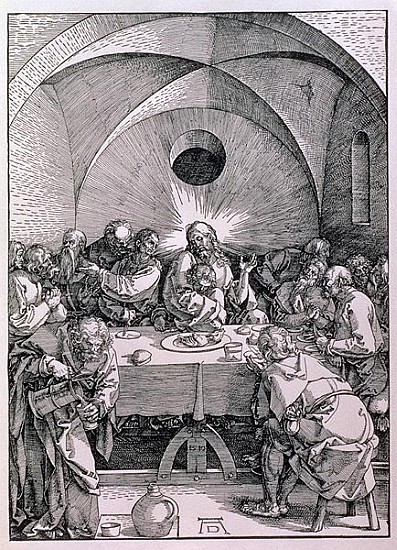 The Last Supper from the ''Great Passion'' series, pub. 1511 de Alberto Durero