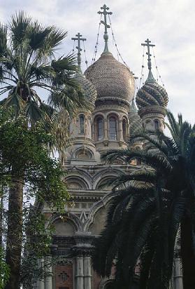 Christ the Savior Russian-Orthodox Church, 1912-1913, by Aleksej Shchusev (1873-1949), Sanremo, Ligu