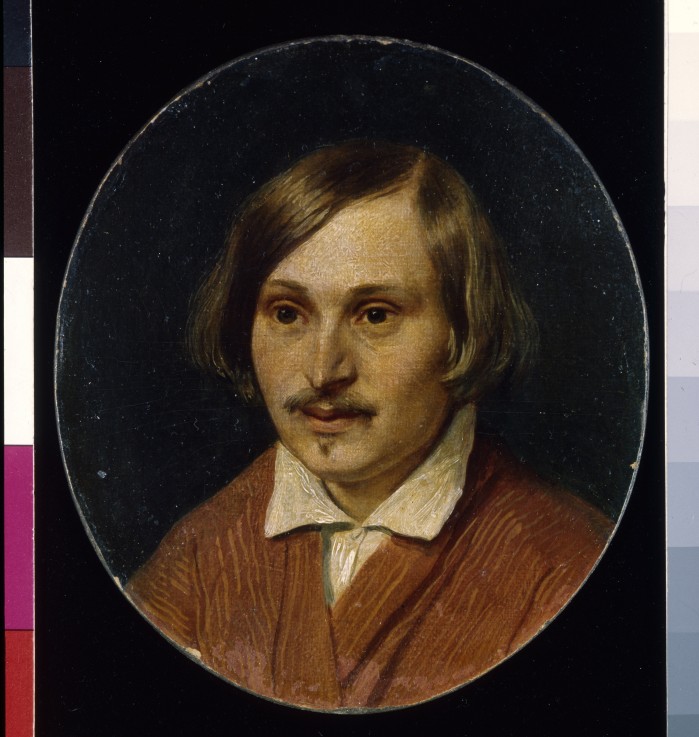 Portrait of the author Nikolai Gogol (1809-1852) de Alexander Andrejewitsch Iwanow