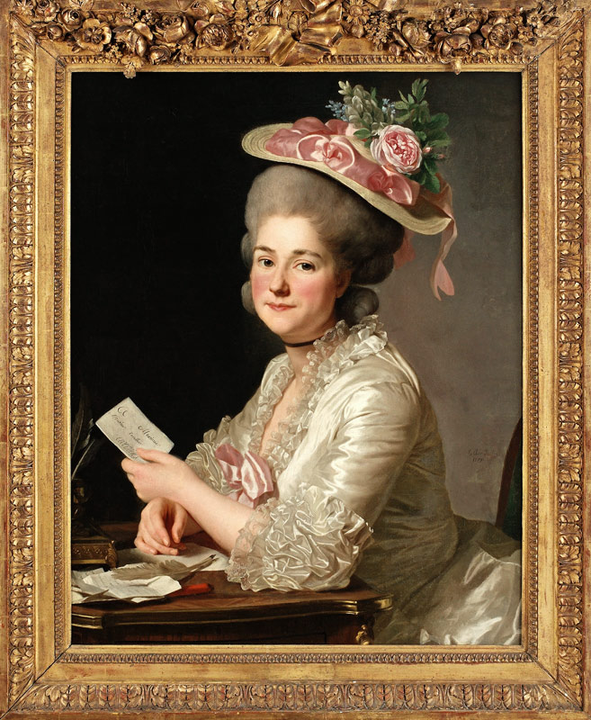 Portrait of Marie Emilie Cuivilliers, née Boucher de Alexander Roslin