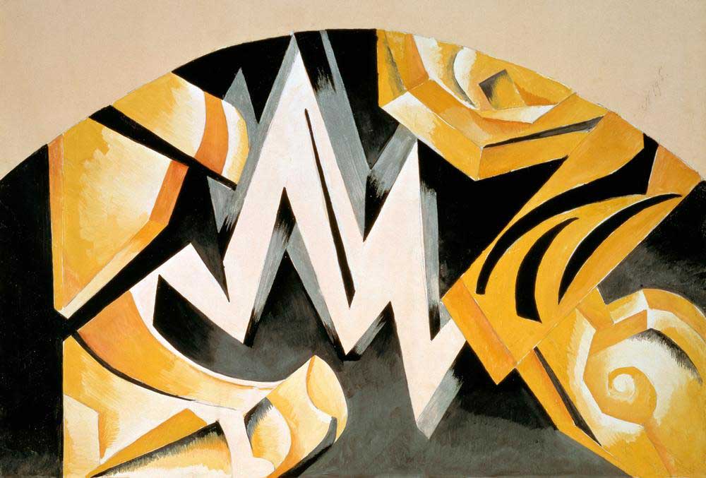 Stage design for the performance Moscow, Kamerny Theater, May 17, 1921 de Alexandra Exter