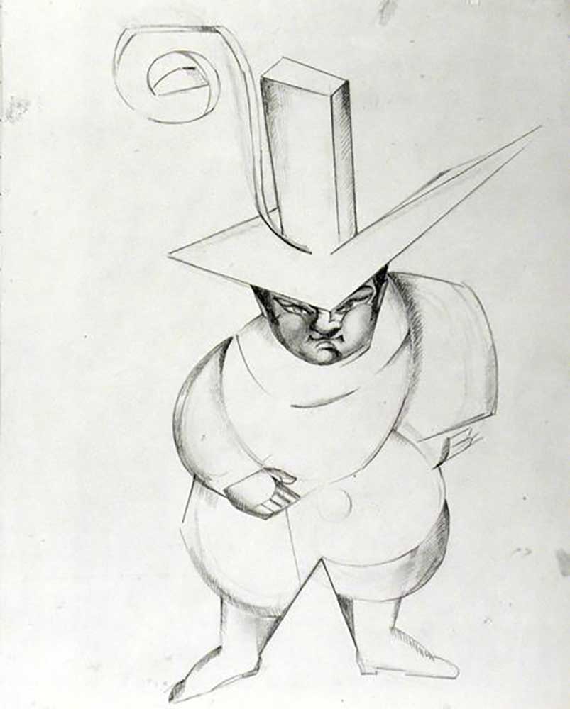 The Governor, costume design, 1921 de Alexandra Exter