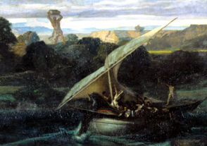 Polyphem und das Schiff des Odysseus de Alexandre Gabriel Decamps
