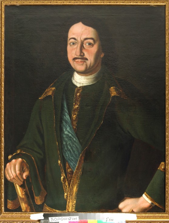 Portrait of Emperor Peter I the Great (1672-1725) de Alexej Petrowitsch Antropow