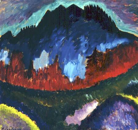 Landscape near Oberstdorf de Alexej von Jawlensky