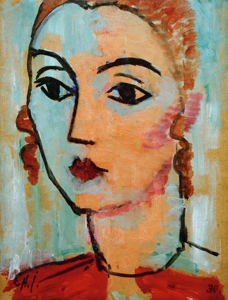 Retrato Lisa Kümmel de Alexej von Jawlensky