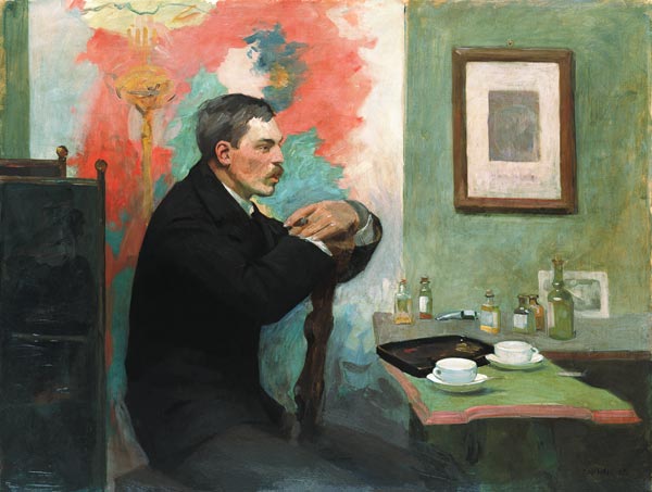 The Painter Julius Wohlers in his Studio de Alfred Mohrbutter
