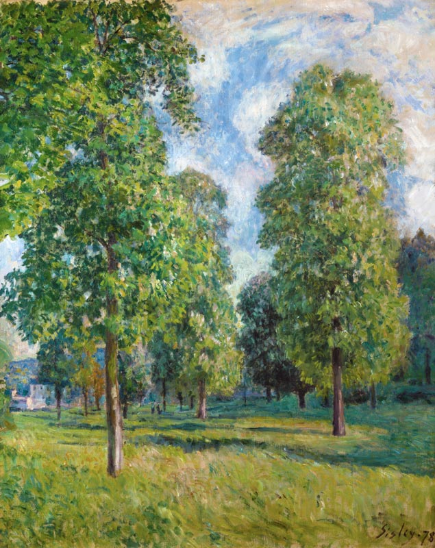 Paisaje de Sevres de Alfred Sisley