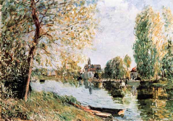 Sisley / Spring in Moret-sur-Loing de Alfred Sisley