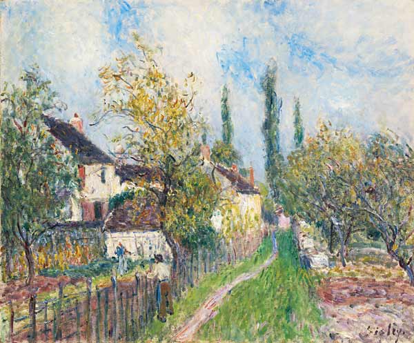 A path at Les Sablons de Alfred Sisley