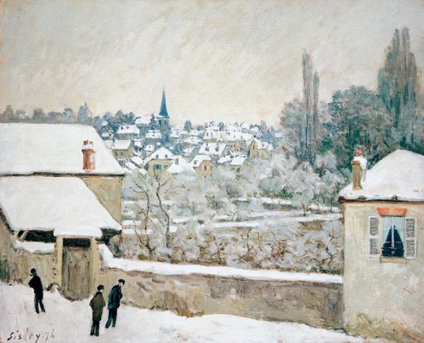 Sisley / Winter in Louveciennes / 1876 de Alfred Sisley
