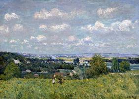 The Valley of the Seine at Saint-Cloud, 1875 (oil on canvas)