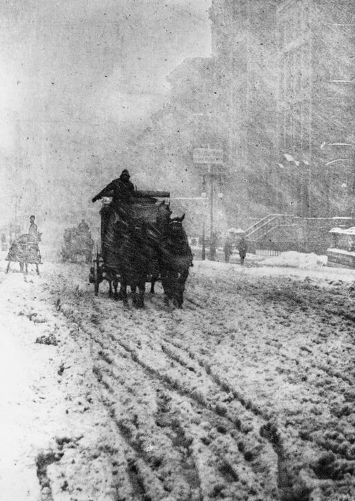 Die Fifth Avenue im Schneegestöber de Alfred Stieglitz