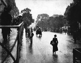 Paris Straßenszene mit Fußgängern