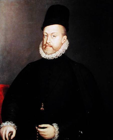 Portrait of Philip II (1527-98) de Alonso Sánchez-Coello