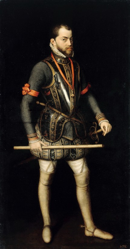 Portrait of Philip II (1527-1598), King of Spain and Portugal de Alonso Sanchez Coello