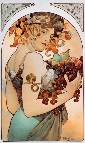 Fruit. de Alphonse Mucha