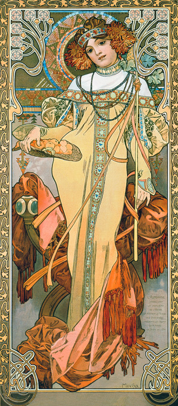 Seasons: The autumn. de Alphonse Mucha