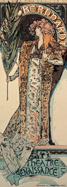 Gismonda, the first poster of Mucha for Sarah Bern de Alphonse Mucha