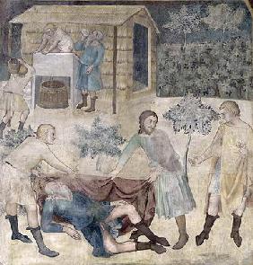 The Drunkenness of Noah, 1356-67 (fresco)