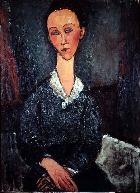 Portrait of a Woman with a White Collar de Amadeo Modigliani