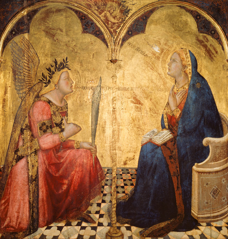 Annunciation to Mary de Ambrogio Lorenzetti