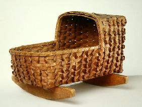 Doll Cradle, c.1900 (wood)