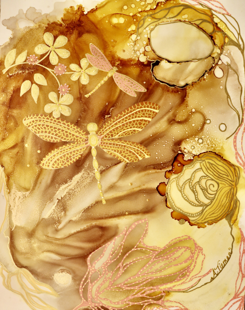 Golden Dragonflies de Amy Tieman