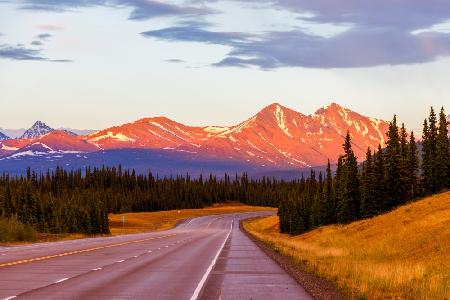 Midnight Sunset in Alaska