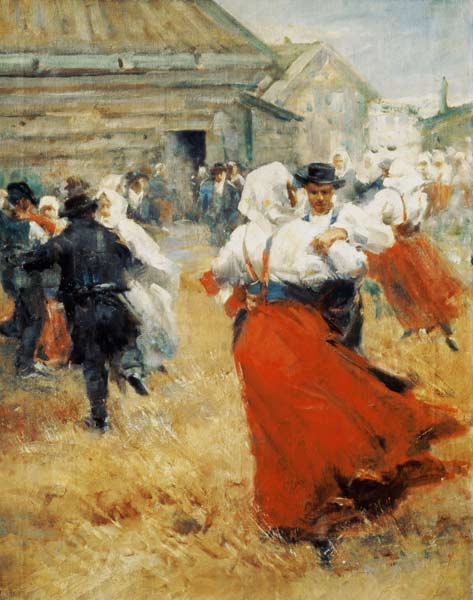 Tanz in einem Dorf. de Anders Leonard Zorn