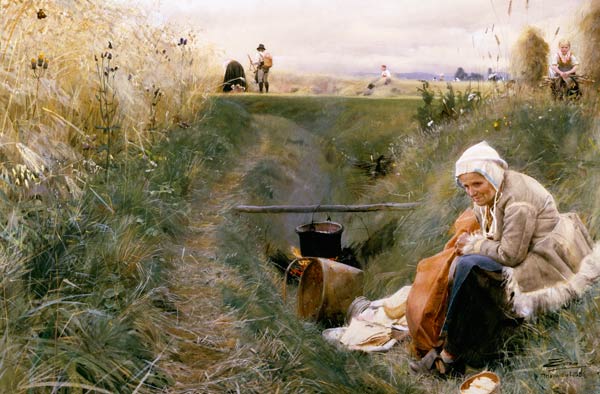 Anders Zorn / Our Daily Bread / 1886 de Anders Leonard Zorn