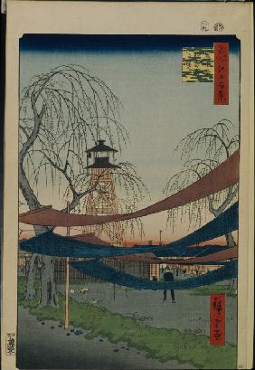 Hatsune Riding Ground in Bakuro-cho (One Hundred Famous Views of Edo)