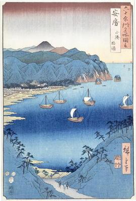 Kominato Bay, Awa Province (woodblock print)