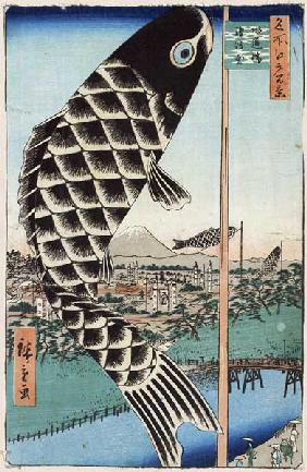 Suido Bridge and Surugadai (One Hundred Famous Views of Edo)