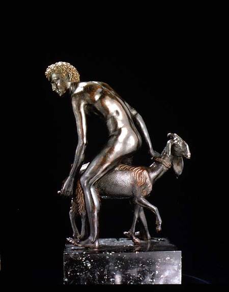 Herdsman with a Goat, sculpture de Andrea  Briosco