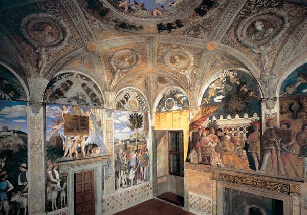 Camera degli Sposi, Frescos de Andrea Mantegna