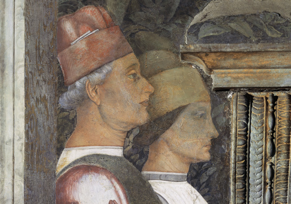 Camera d.Sposi, Courtiers de Andrea Mantegna