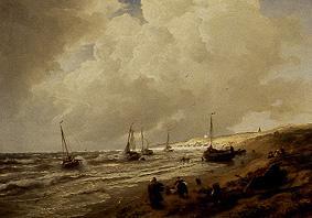 Run aground at Scheveningen de Andreas Achenbach