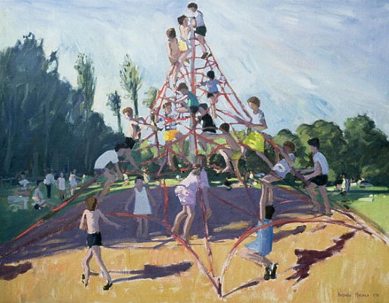 Playground, Derby, 1990 (oil on canvas)  de Andrew  Macara