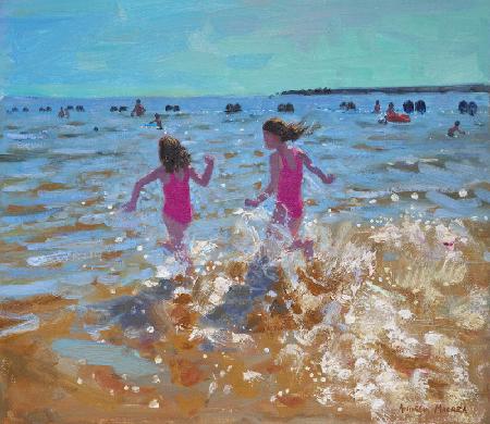 Splashing in the sea,Clacton