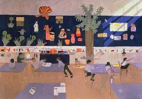 Classroom, Derby, 1985 (oil on canvas) 