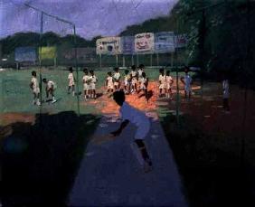 Cricket, Sri Lanka (oil on canvas) 