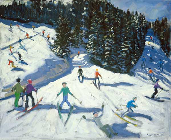 Mid-morning on the Piste, 2004 (oil on canvas) 