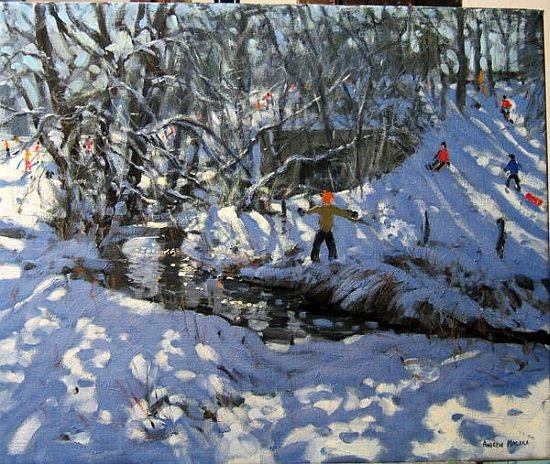 Winter Stream, Derbyshire de Andrew  Macara