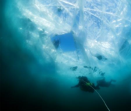 Ice diving