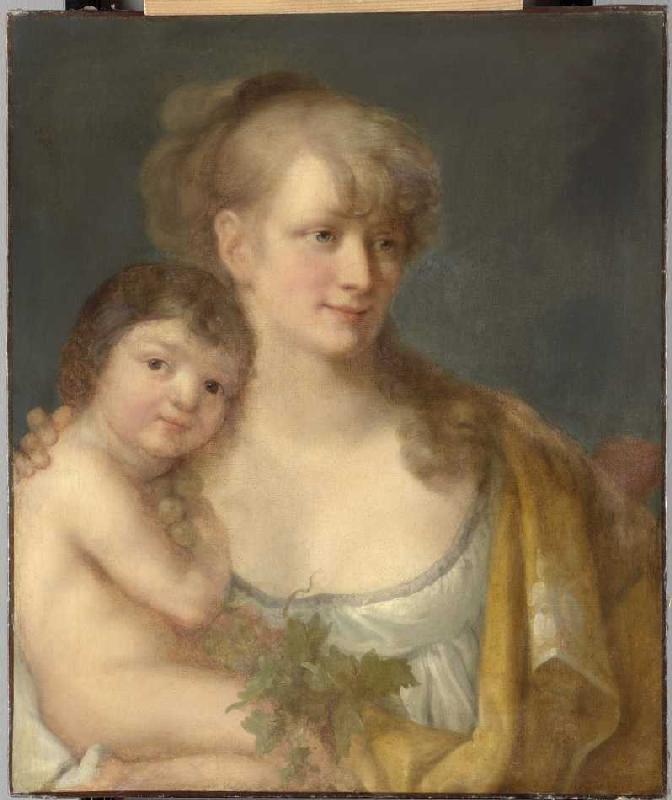 Juliane von Krüdener mit ihrem Sohn Paul de Angelica Kauffmann