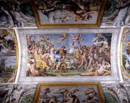 The 'Galleria di Carracci' (Carracci Hall) detail of the Triumph of Bacchus and Ariadne de Annibale Carracci