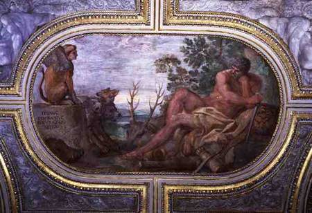 Hercules and the Sphinx with Cerberus, from the 'Camerino' de Annibale Carracci