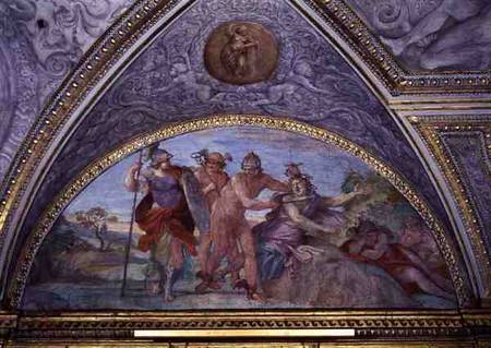 Lunette depicting Perseus Slaying the Medusa, from the 'Camerino' de Annibale Carracci